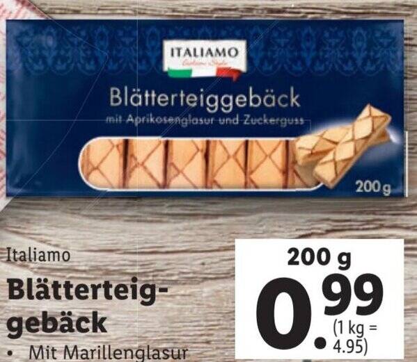 Blätterteiggebäck Angebot bei Lidl