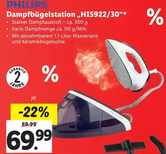 Lidl PHILIPS Dampfbügelstation Angebot
