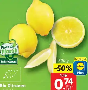 Lidl Bio Zitronen Angebot