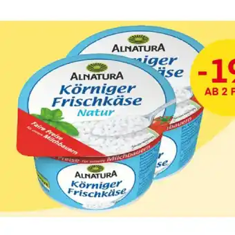 MPreis Alnatura körniger frischkäse verschiedene sorten mpreis 200 gramm 1 becher Angebot