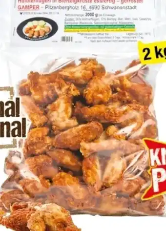 Maximarkt Hühnerflügerl in bierteigkruste Angebot