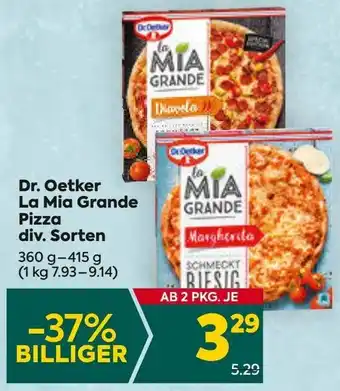 Billa Dr. Oetker La Mia Grande Pizza 360g-415g Angebot