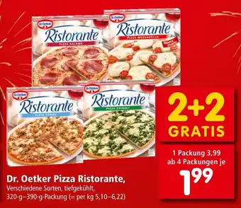 Interspar Dr. Oetker Pizza Ristorante, 320-g-390-g Angebot