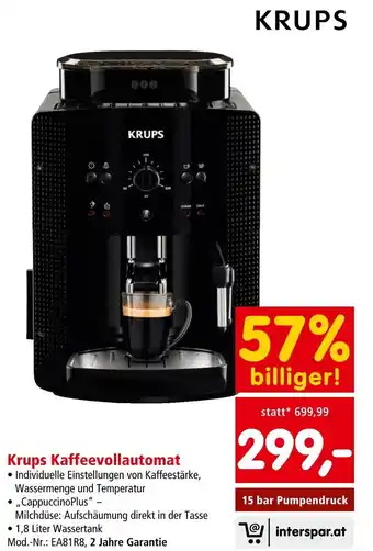 Interspar Krups Kaffeevollautomat Angebot