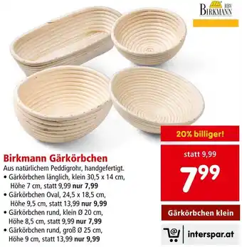 Interspar Birkmann Gärkörbchen Angebot
