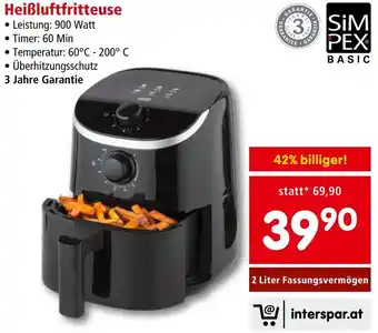 Interspar Heißluftfritteuse Angebot