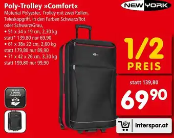 Interspar Poly-Trolley Comfort 71 x 42 x 26cm, 3.30kg Angebot