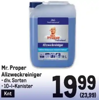 Metro Mr. Proper Allzweckreiniger 10L Angebot