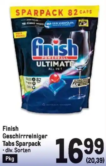 Metro Finish Geschirrreiniger Tabs Sparpack Angebot