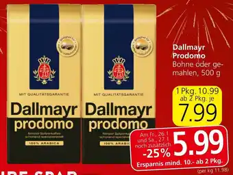 Spar Dallmayr Prodomo 500 g Angebot