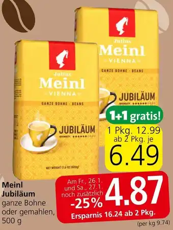 Spar Meinl Jubiläum 500g Angebot