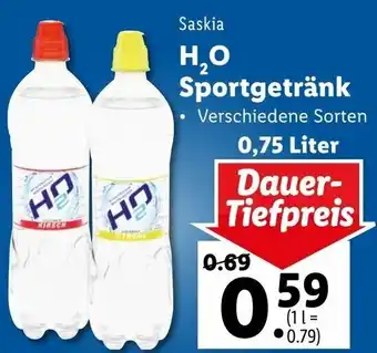 Lidl H2O Sportgetränk 0,75 Liter Angebot