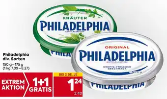 Billa Philadelphia div. Sorten 150g-175g Angebot