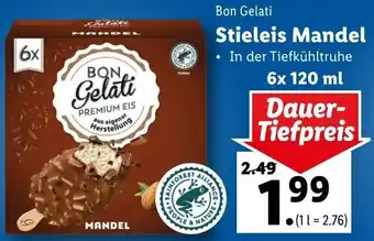 Lidl Stieleis Mandel 6x120 ml Angebot