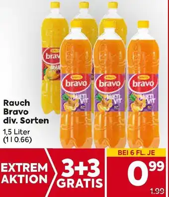 Billa Rauch Bravo div. Sorten 1.5 liter Angebot