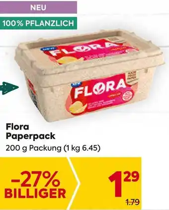 Billa FLORA Paperpack 200 g Angebot