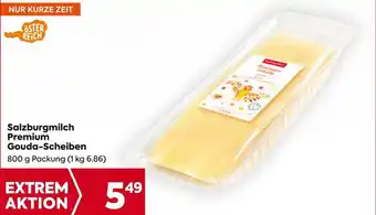 Billa Salzburgmilch Premium Gouda-Scheiben 800 g Angebot