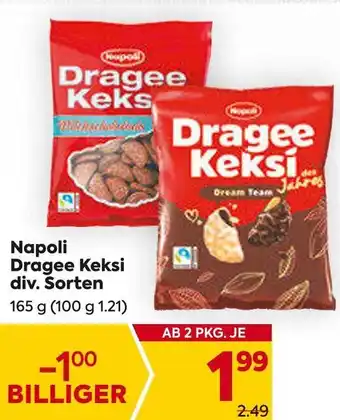 Billa Napoli Dragee Keksi div. Sorten 165 g Angebot