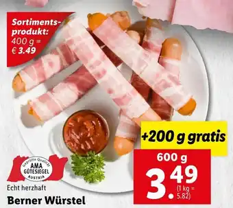 Lidl Berner Würstel 600g Angebot