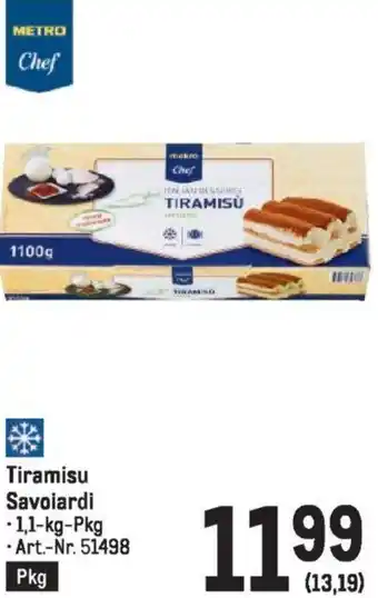 Metro Tiramisu Savoiardi Angebot