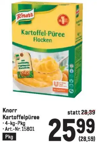 Metro Knorr Kartoffel-Püree Angebot