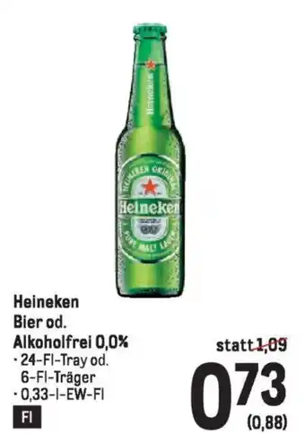 Metro Heineken Bier od. Alkoholfrei Angebot