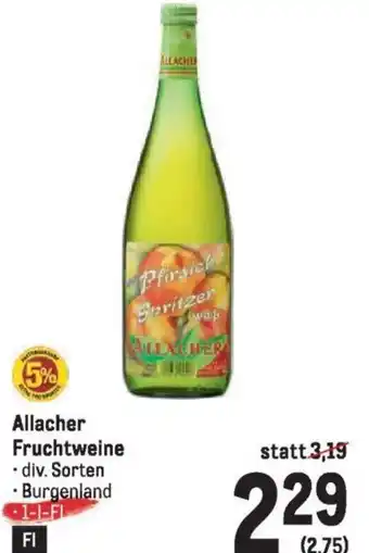 Metro Allacher Fruchtweine Angebot