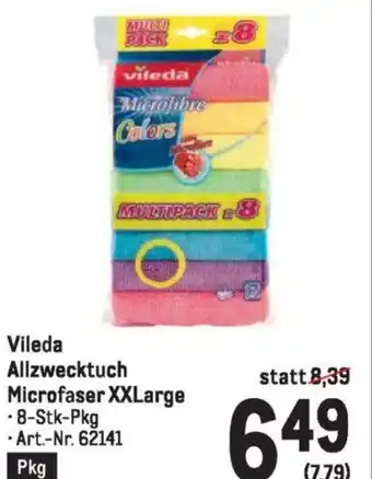 Metro Vileda Allzwecktuch Microfaser XXLarge Angebot