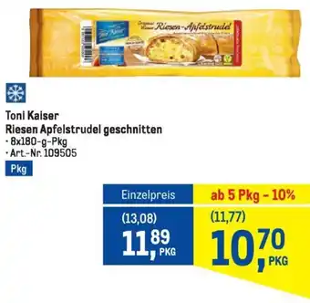Metro Toni Kaiser Riesen Apfelstrudel geschnitten Angebot