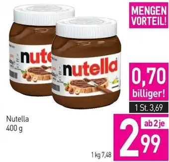 Sutterlüty Nutella 400g Angebot