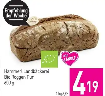 Sutterlüty Hammerl Landbäckerei Bio Roggen Pur 600g Angebot