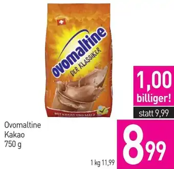 Sutterlüty Ovomaltine Kakao 750 g Angebot