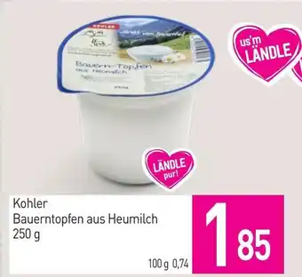 Sutterlüty Kohler Bauerntopfen aus Heumilch Angebot