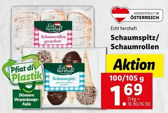 Lidl Schaumspitz/ Shaumrollen 100/105g Angebot