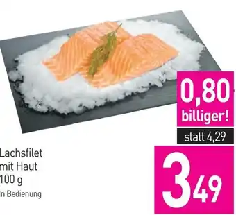 Sutterlüty Lachsfilet mit Haut 100 g Angebot