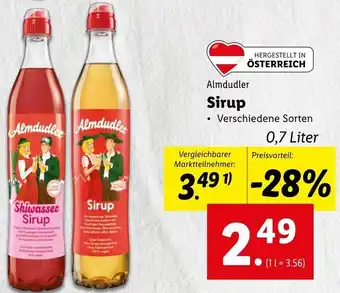 Lidl Sirup 0,7 Liter Angebot