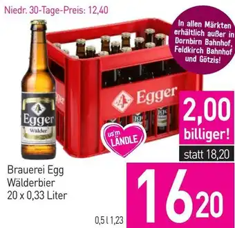 Sutterlüty Brauerei Egg Wälderbier 20 x 0,33 Liter Angebot
