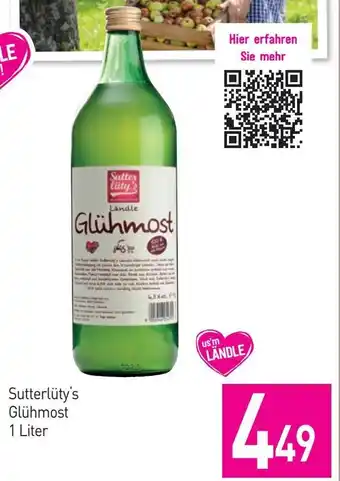 Sutterlüty Sutterlüty's Glühmost 1 Liter Angebot
