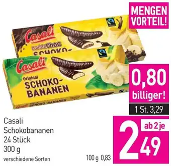 Sutterlüty Casali Schokobananen 24 Stück 300g Angebot