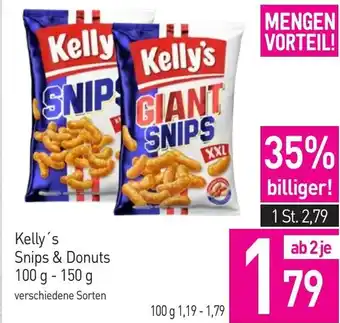 Sutterlüty Kelly's Snips & Donuts 100 g - 150 g Angebot