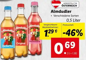 Lidl Almdudler 0,5 Liter Angebot