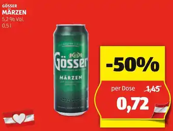 Hofer GÖSSER MÄRZEN 5,2 % Vol. 0,51 Angebot