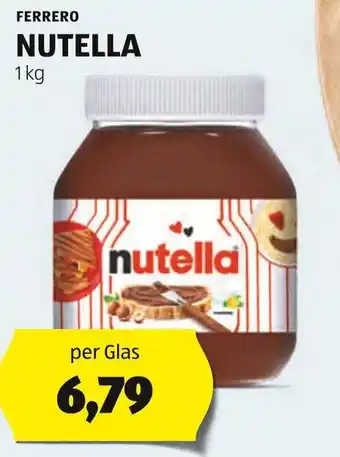 Hofer FERRERO NUTELLA 1 kg Angebot