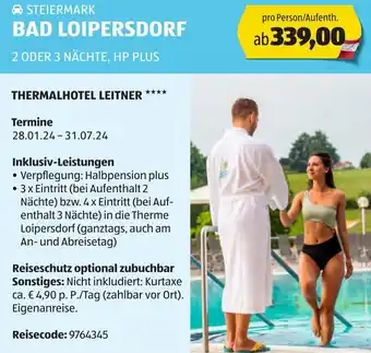 Hofer BAD LOIPERSDORF Angebot