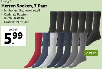 Lidl Herren Socken 7 Paar Angebot
