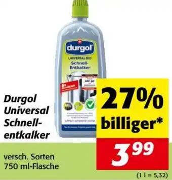 Nah&Frisch Durgol Universal Schnell- entkalker 750ml Angebot