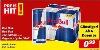 Nah&Frisch Red Bull, Red Bull The Edition oder Organics by Red Bull 250ml Angebot