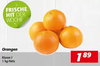 Nah&Frisch Orangen Klasse I 1 kg-Netz Angebot