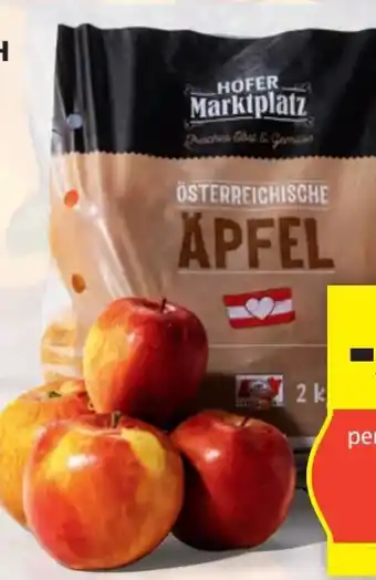 Hofer Äpfel Angebot