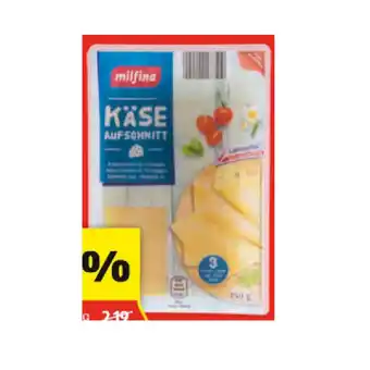 Hofer Milfina Käse-Aufschnitt HOFER 250 Gramm 1 Packung Angebot